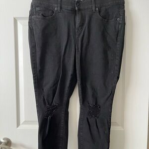 Torrid Black Distressed Bombshell Skinny Premium Jeans